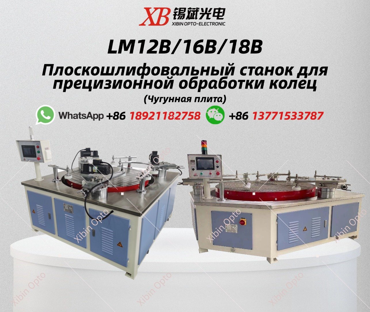 LM12B/16B/18B Плоскошлифовальный станок для прецизионной обработки колец (Чугунная плита)